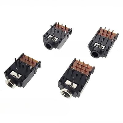 PJ-307 3,5mm Stereo Audio Jack Zásuvka Dvoukanálový Ženský Sluchátkový Konektor s Přepínačem 8pinové/11pinové Možnosti PJ307A PJ307B