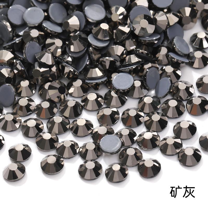 Kristallglas Flachboden Hot Drill Bekleidungszubehör Schmuckzubehör Aufkleber Strass Diy Zubehör Klebe Hot Drill Imitation Österreichischer