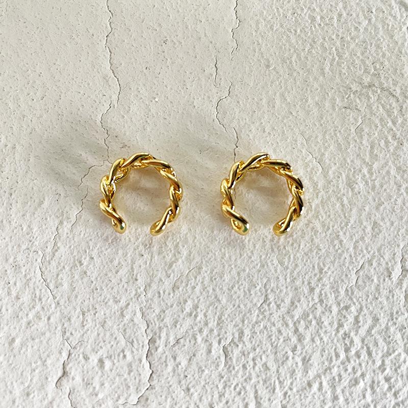 

Кліпси на вуха у вигляді диска від комара Жіночі металеві кліпси для вух Темперамент Без пірсингу вух Кліпси для кістки вуха Прості ланцюгові кільця Звичайні кільцеві кліпси для вух