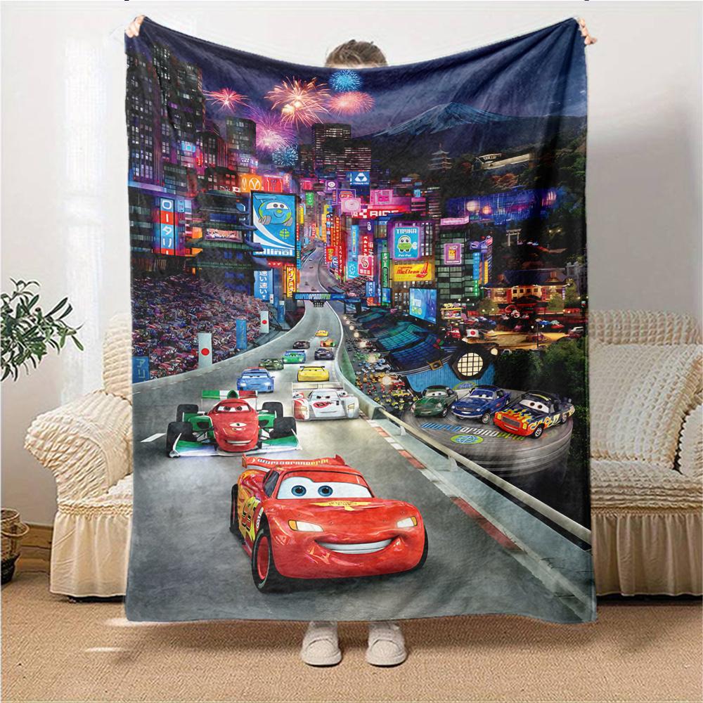 Cars Movie Poster Blanket Soft Throw Blanket For Home Bedroom Bed Sofa Travel Office Solid Christmas Blanket