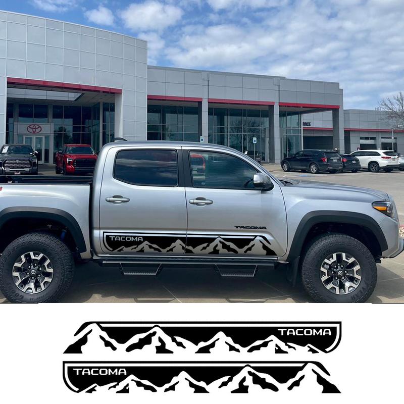 Pickup Door Side Sticker For Toyota Tacoma Truck Body Graphics Mounta Vinyl Decor Covers Car Decals Auto Tuning Accessories