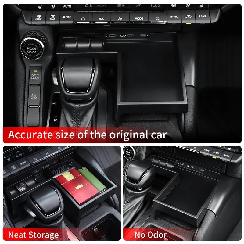 For Toyota 2024 2025 LC250 Land Cruiser J250 Prado 250 1958 First Edition Expansion Storage Box Black Interior Black Accessories