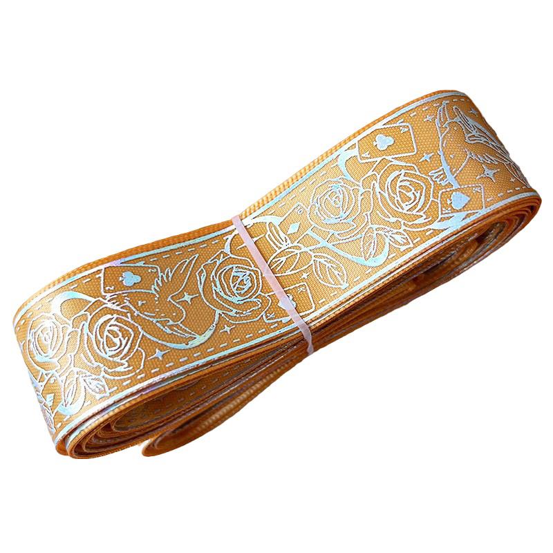 2.5cm*4.5m/Roll Packaging Ribbons Decorative Wrapping Gift Box Multiple Colors DIY Cartoon Lolita Clothing 14 Colors