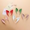 Halloween Elf Ears Cosplay Anime Game Halloween Party Costumes Props Latex Colorfull DIY Elves Ears Angel Wearing Fancy Dress