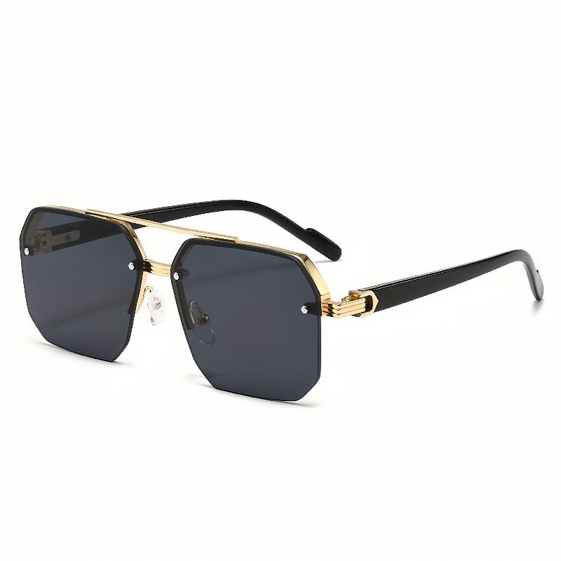 Men's Stylish Casual Pilot Fashion Glasses with Metal Frame & Gradient Lenses Perfect for Casual Attire