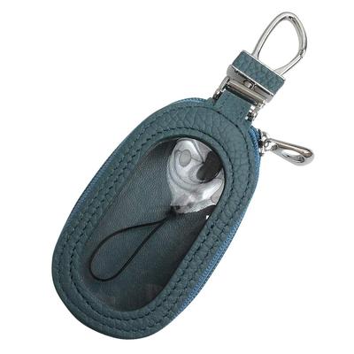 [AWESOME] Smart Key Case Oval Clear Window Type Light Blue