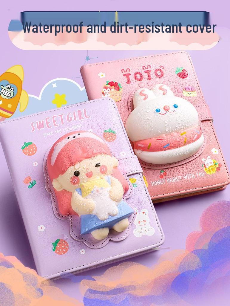 Kaba Bear Cute Cartoon Decompression Notebook for Students