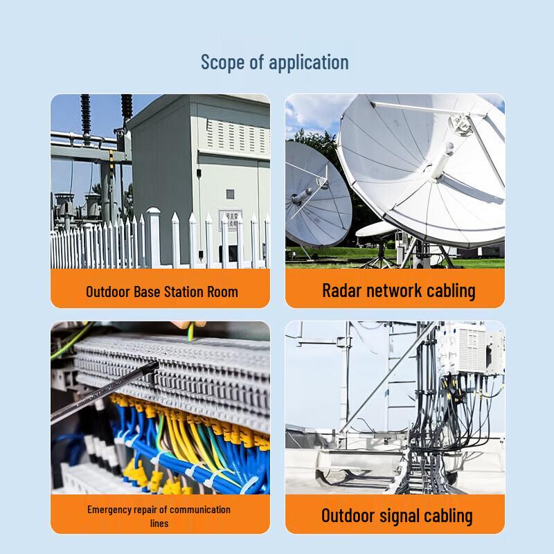SAMZHE Outdoor Armored Single-Mode Fiber Optic Cable 4-Core LC-LC