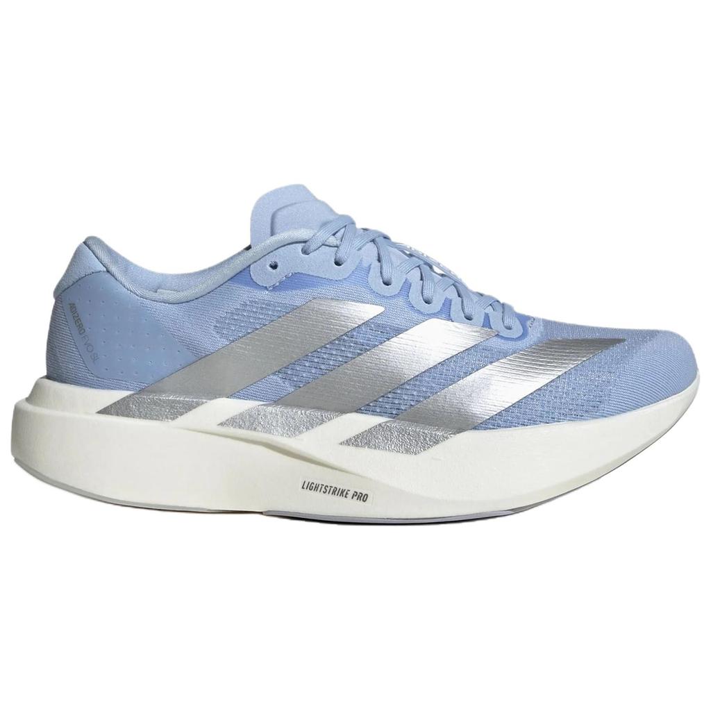 adidas  Adizero Evo SL Glow Blue Silver Metallic Women Sneakers Cloud-White JS4453