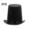 High Top Hat Magician High Hat British Black Jazz Topper Hat Male And Female Court Gentleman Flat Felt Hat for Performances Role Play Christmas