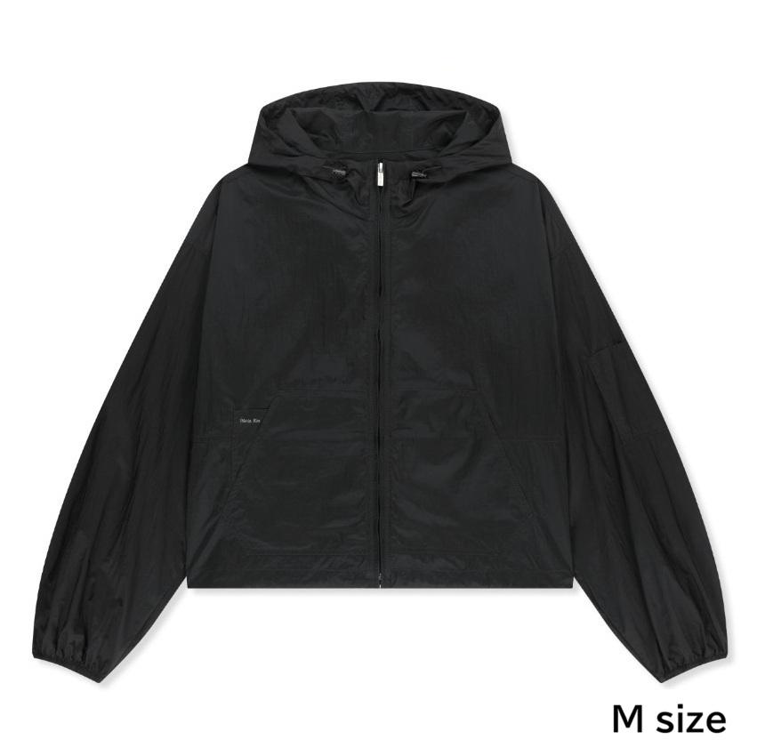 [Matin Kim] BACK LOGO HOODY WINDBREAKER - 3 Colors (Cream / Dark Brown / Blue)