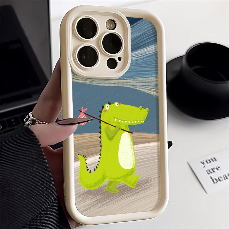 Cartoon Cute Frog Phone Case For iPhone 15 Pro Case funda iPhone 11 13 12 14 16 Pro Max XR XS X 7 8 Plus SE Soft Cover Bumper