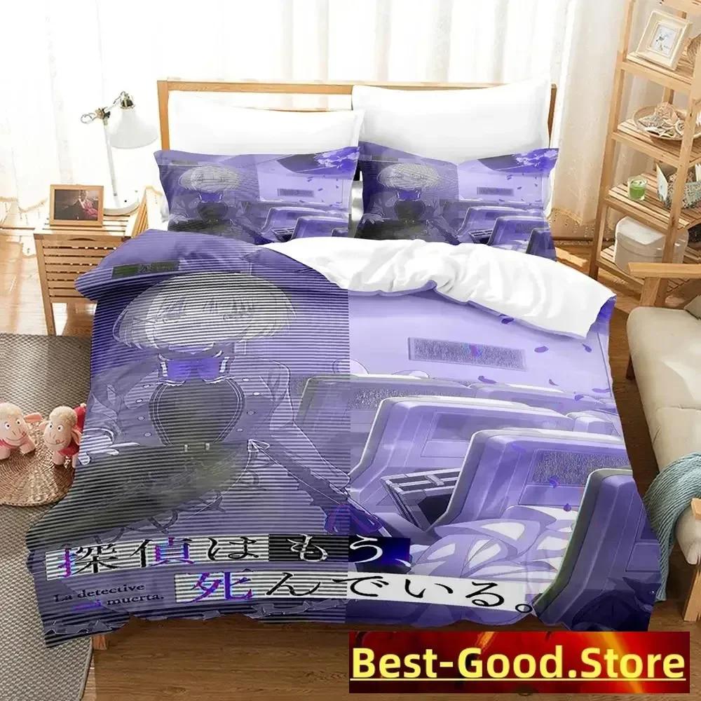 New The Detective Is Already Dead Bedding Set Single Twin Full Queen King Size Bed Set Adult Kid Bedroom Duvetcover Sets Anime