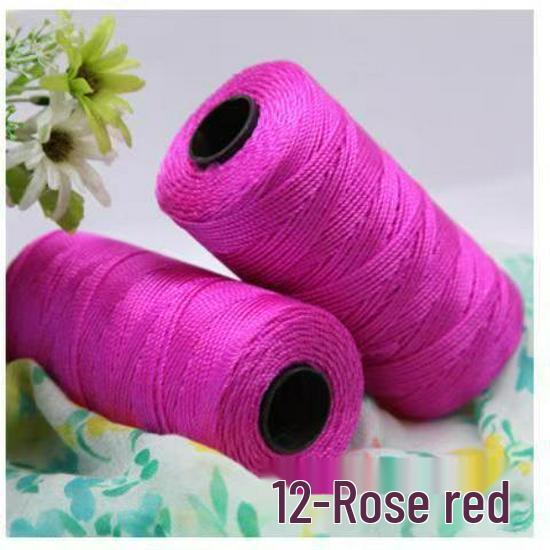 Ice Silk Three-Strand Yarn for Crochet Bags, Hats, Seat Cushions, Bottle Sleeves, and Slippers