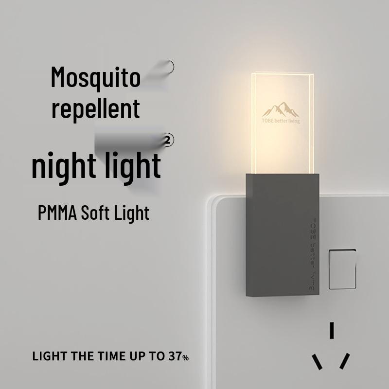 USB Sonic Mosquito Repellent Night Lamp - Indoor Electronic Mosquito Repeller with Ice Brick Design