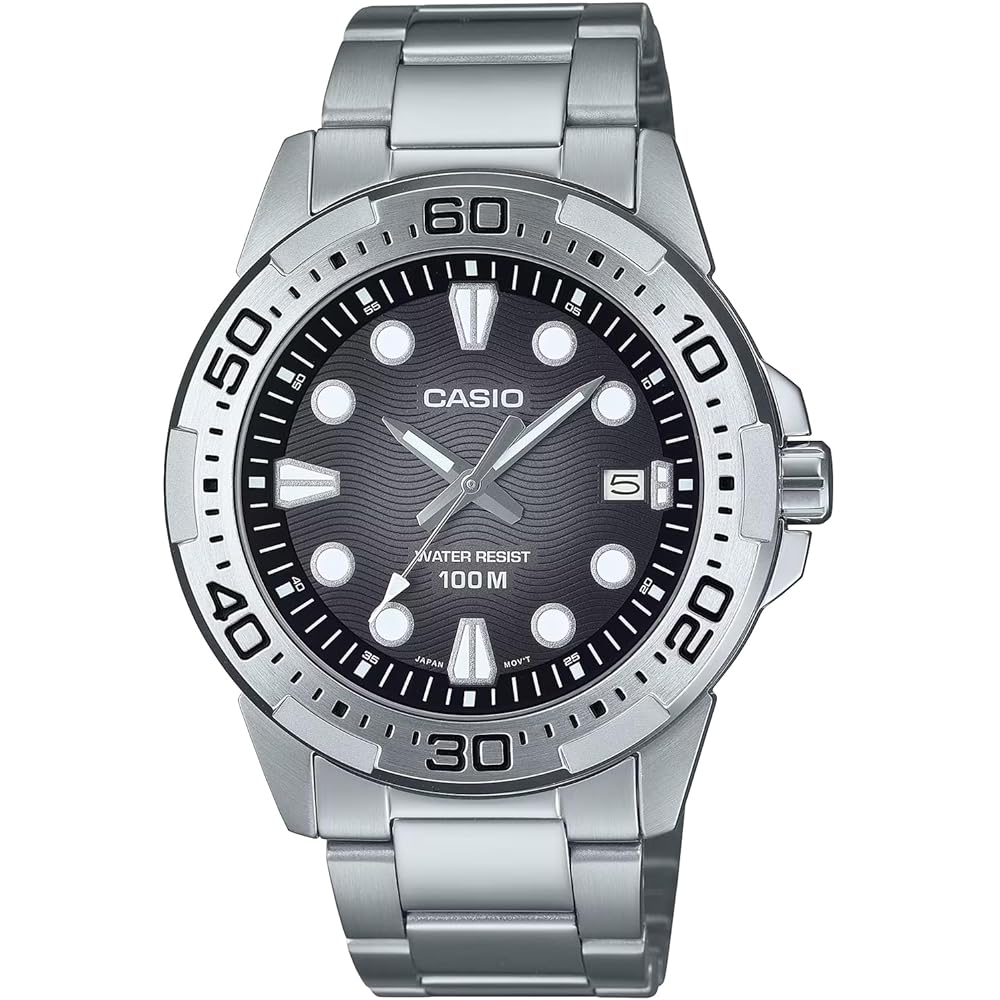 

Casio Standard Analog Quartz Men s Watch MTD-140D-1AV Metal Band Black Imported Model