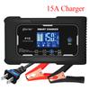 P15 12V-24V 35A/25A/20A/15A/10A Car Battery Charger LCD Automatic Pulse Repair Charge for Lifepo4 AGM Lead-Acid Lithium Batteri