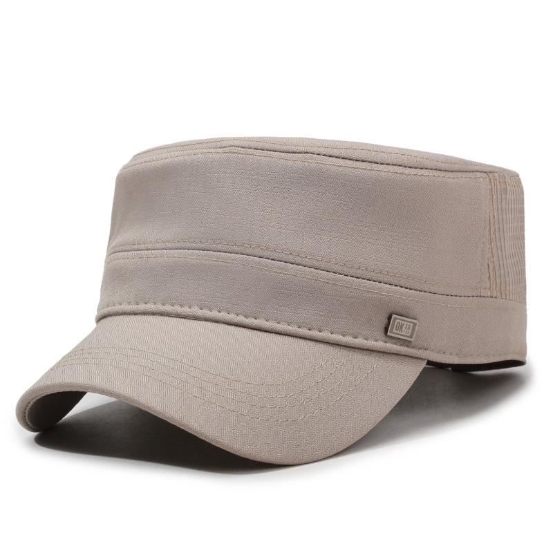 Spring Summer Middle-Aged Men's Net Cap Breathable Flat Cap Outdoor Sunshade Cap