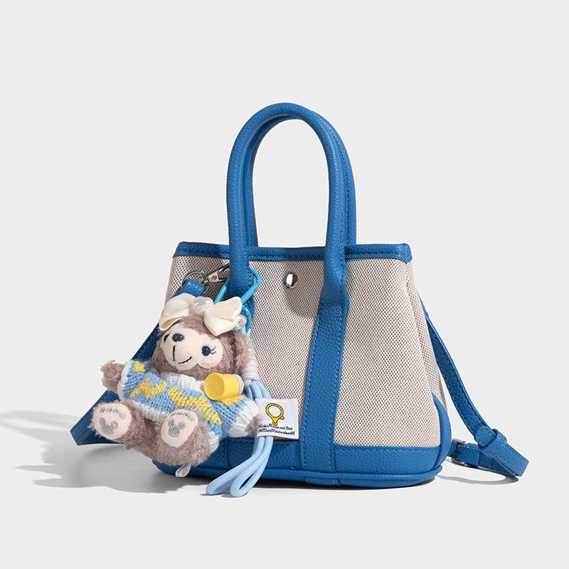 Super Popular Casual Handheld Bucket Bag for Women 2025 New Summer High-End Light Luxury Niche Crossbody Basket Bag