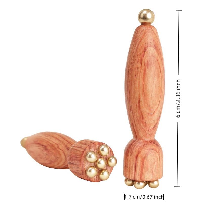 

1Pc Brass Lotus Handheld Eye Massage Stick Facial Gua Sha Tool for Eye Relaxation And Meridian Acupressure Massage