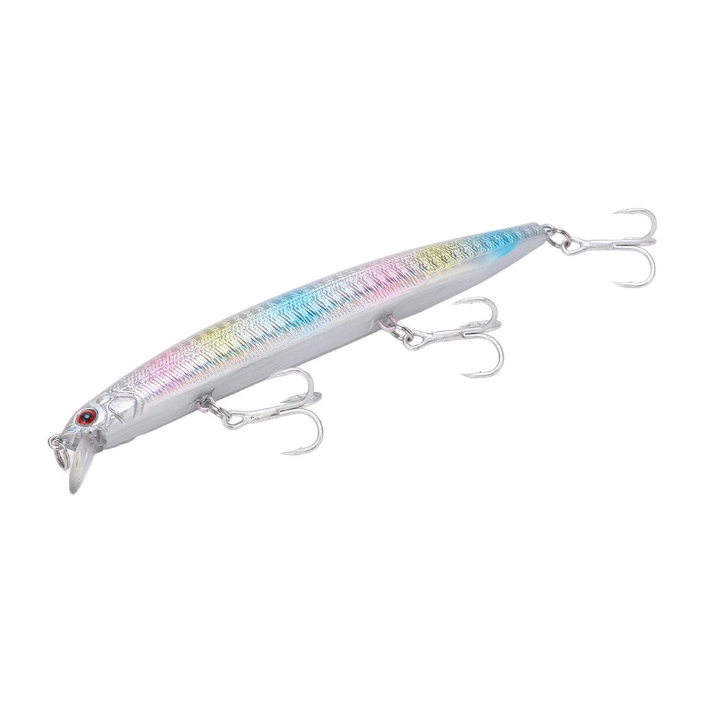 Anti Corrosion Minnow Lure 3D Eyes Fishing Hard Bait Fishing Tackles with 3 Sharp BarbsNo. 3