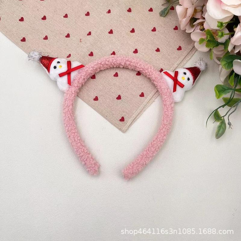 Mori Style Christmas Headband: Plush Deer Hair Clip for Autumn/Winter Festivals.