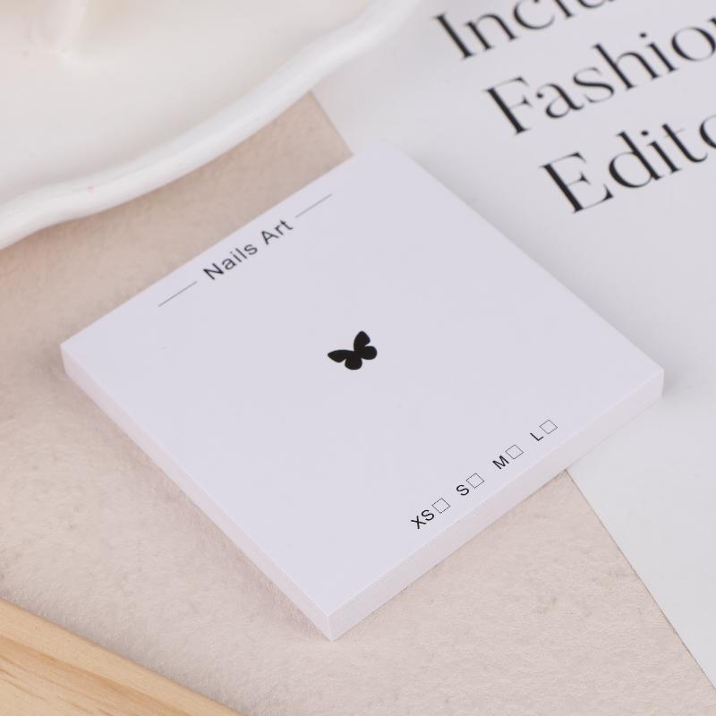20 Sheets Press On Nail Bottom Butterfly Cardboard Photo Prop Handmade False Nail Art Tips Display Show Card Manicure Tools