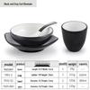 JunDingYing Retro Bark Pattern Porcelain Tableware Set