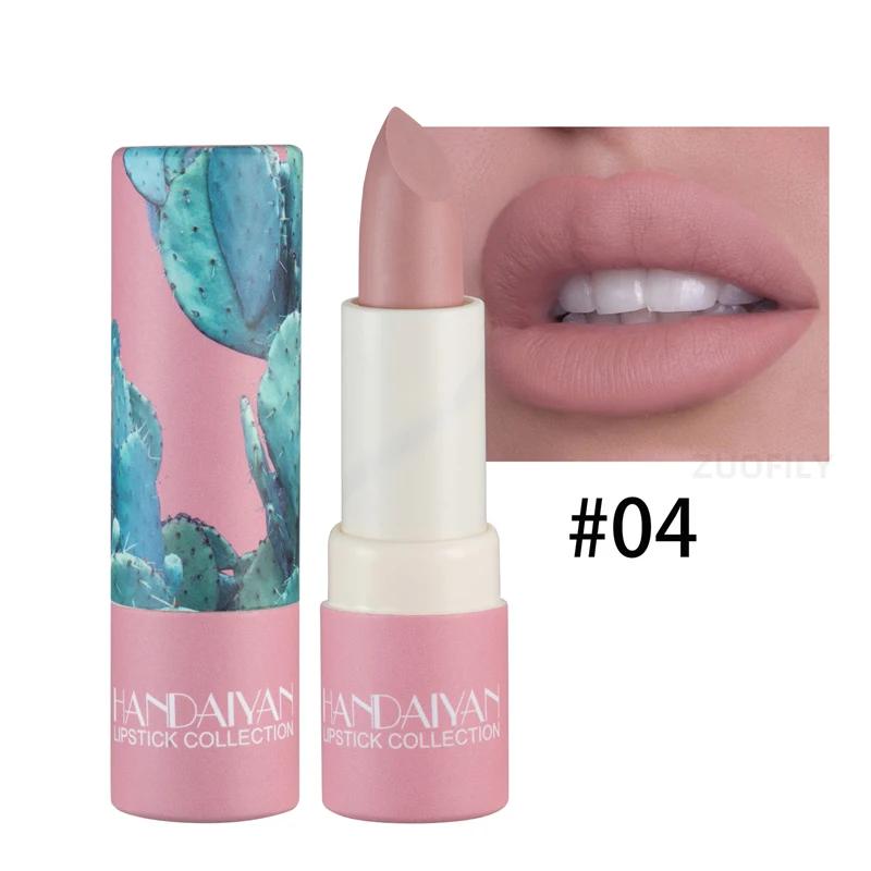 

8Color Lipstick Retro Illustration Look Lip Makeup Nude Velvet Matte Lipgross Tint for Lips Long Lasting Non-stick Cup Cosmetics