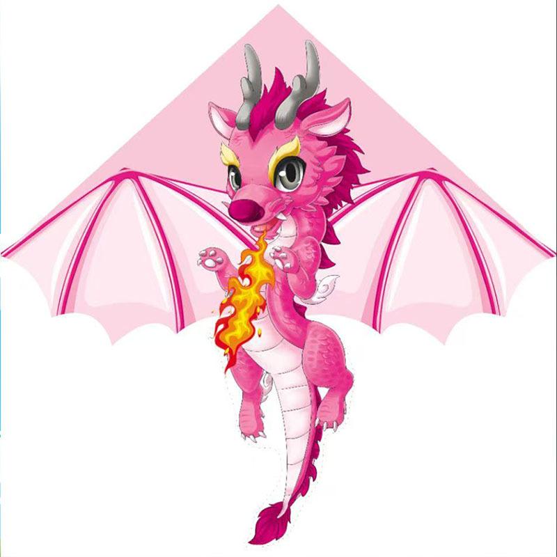 Chinese Dragon Kite Upgraded Hot Cut Craft Cartoon Kite Suitable For Beginners With 100M Kite String Outdoor Flying Toy