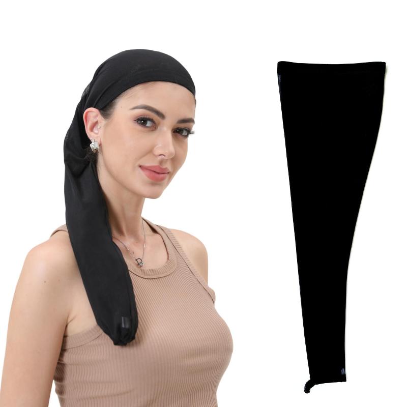 Hair Weave Sleeve For Locs Soft Strechy Hair Wraps Breathable Dreadlock Hair Cap Extra Long Tube For Haircare Top Sleep Wig Cap