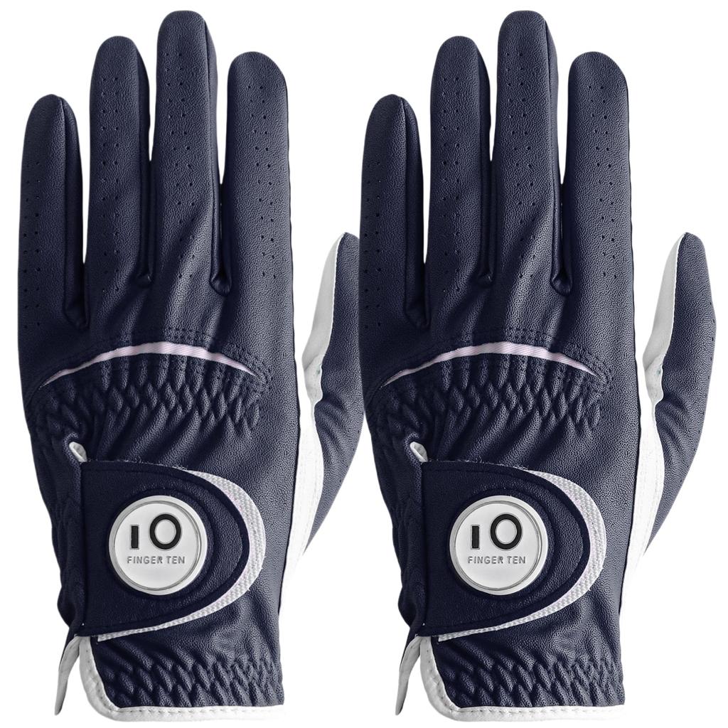 Men's Golf Gloves Set of 2 Natural Sheep Leather and