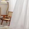 1PC NAPEARL Elegant Solid Color Soft Sheer Tulle Curtain Modern Textured Window Screening for Living Room Bedroom Home Decor