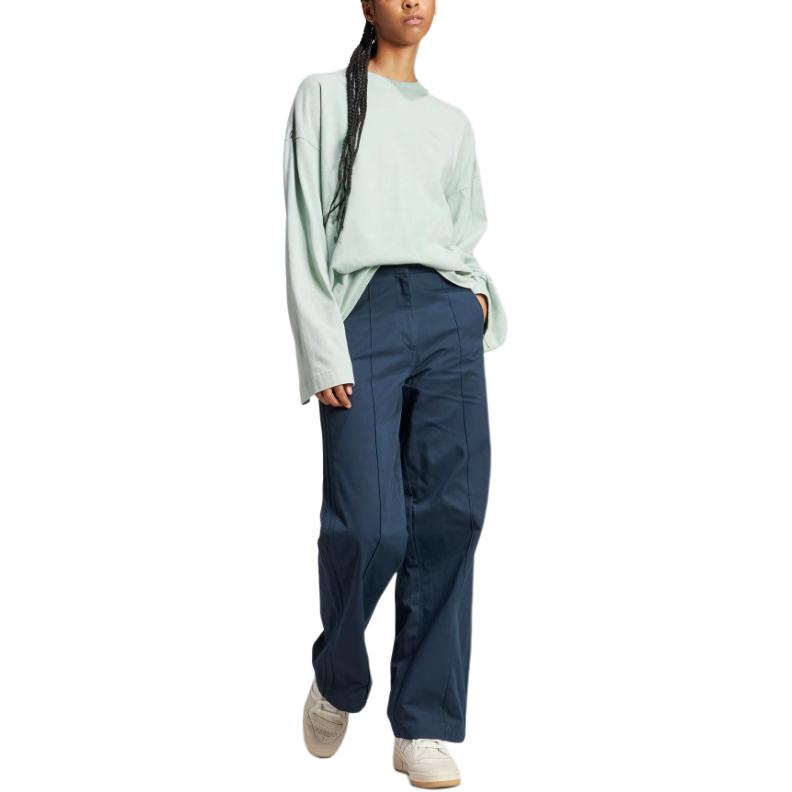 adidas Originals Premium Essentials Prany Miękki Wygodny Luźny Oddychający T-Shirt z Długim Rękawem Kobiety T-Shirty Jasnozielony IW5751