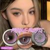 Eyeshare Purple Contact Lenses for Cosmetic Eyes Beautiful Fashion Gray Brown Pupil Lenses