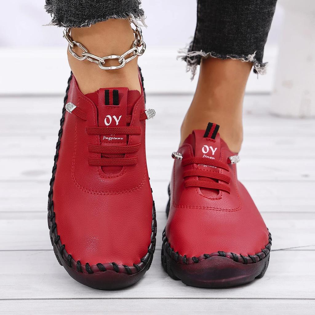Fashion Women Comfortable Sneakers Trend Fashion Lace Up Anti-slip Designer Shoes for Women Outdoor Sneakers Women New Zapatos De Mujer