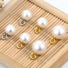 5-10pcs Imitation Pearl Round Beads Charm Pendant for Earrings Bracelet Necklace Choker DIY Clothing Jewelry Findings Making