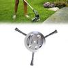 6 Inch Steel Wire Wheel Head String Trimmer Replacement Head Universal Weed Brush Cutter Head Grass Trimmer Head Lawnmover Tool