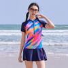 Hot Spring New Popular Swimsuit Female Conservative Split Slightly Fat Girl Large Size Swimsuit Belly and Thin Swimsuit