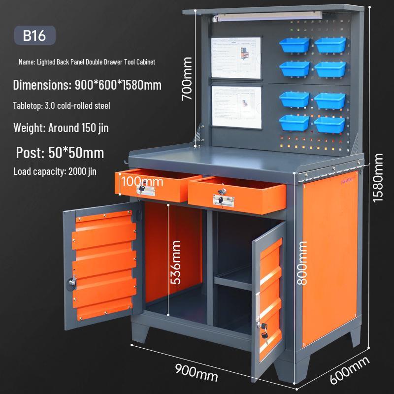 Heavy-Duty Multifunctional Tool Cabinet & Mobile Workbench