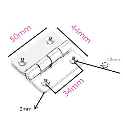 Stainless Steel Flat Hinge Cabinet Doors Windows Hinge Wooden Box Mini Hinge For Mechanical Equipment Electric Cabinet Box