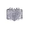 Hip-Hop-Stil Leicht Eingesetzter Zirkonia Liebesring Schwerindustrie Design Sinn Voller Diamanten Retro Ring Trendschmuck