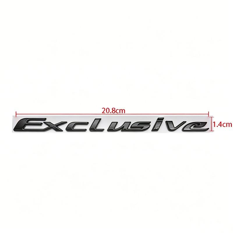 EXCLUSIVE Car Sticker, Suitable for Electroplated Letter Rear Label 3D Three-dimensional Modified Body Label