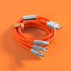 120W Three Colors Super Fast Charging Data Cable Hight Quality 3 In 1Type-C Data Line For Mobile Phone 6A Data Cable