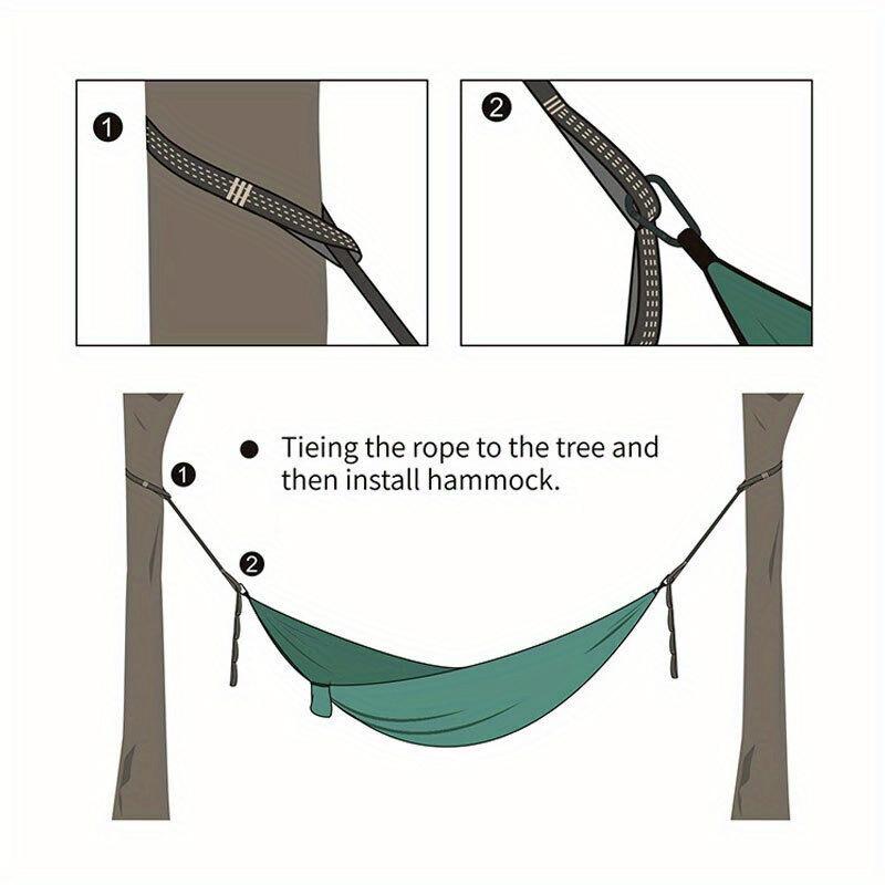 2 Stück Hochbelastbare Hängemattengurte Verstärkter Baumaufhängegurt für Outdoor-Camping Sicherheit und Komfort mit Hoher Tragfähigkeit