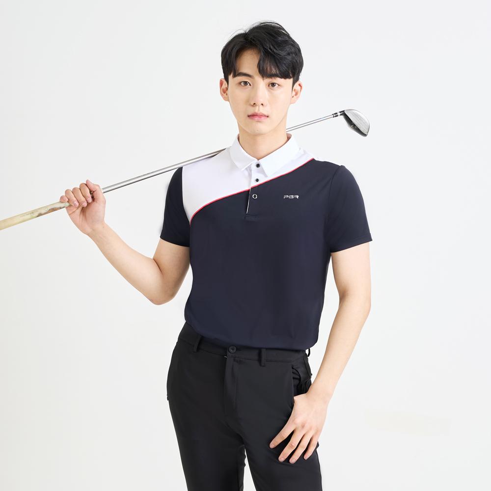 PGR Short Sleeve Collared T-Shirt Black Gt-3300