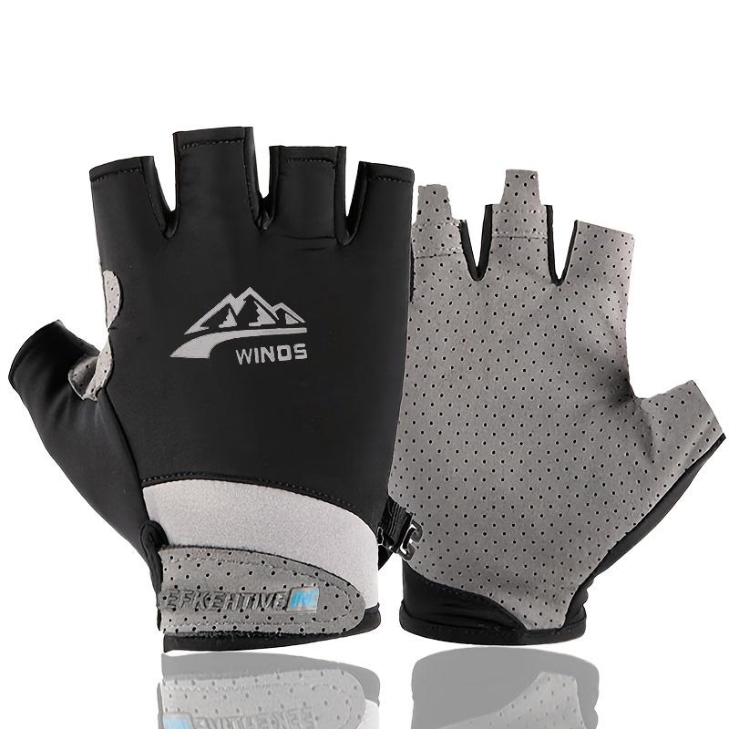 Cycling Gloves Breathable UV Protection Half Finger Fishing Gloves Summer Unisex Outdoor Sports Riding Driving Sunscreen Gloves