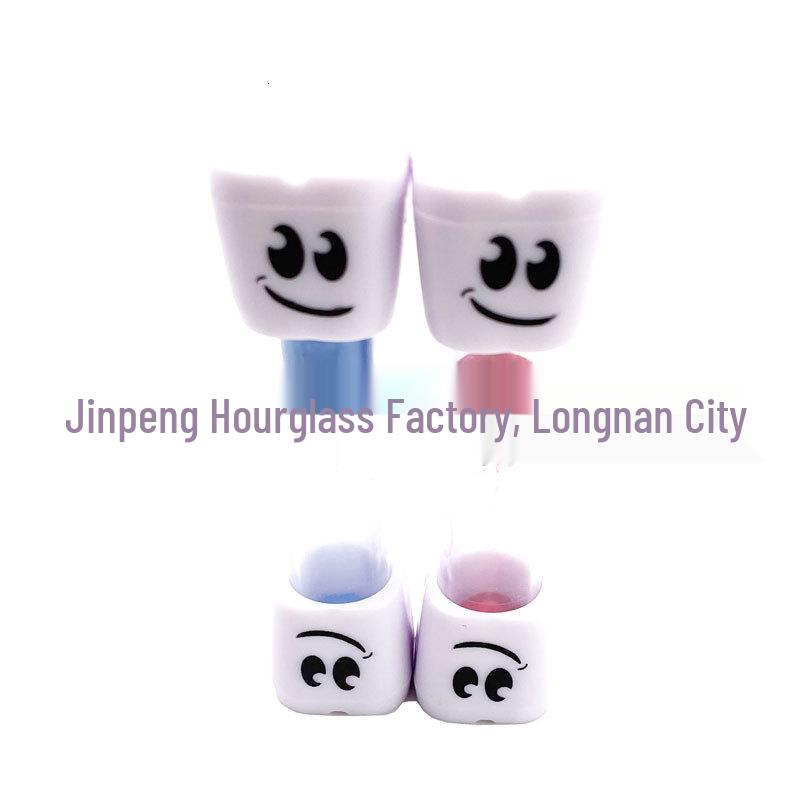 Creative Smiling Face Hourglass Timer—Cute, Drop-Proof 2/3-Minute Toothbrushing Timer for Kids