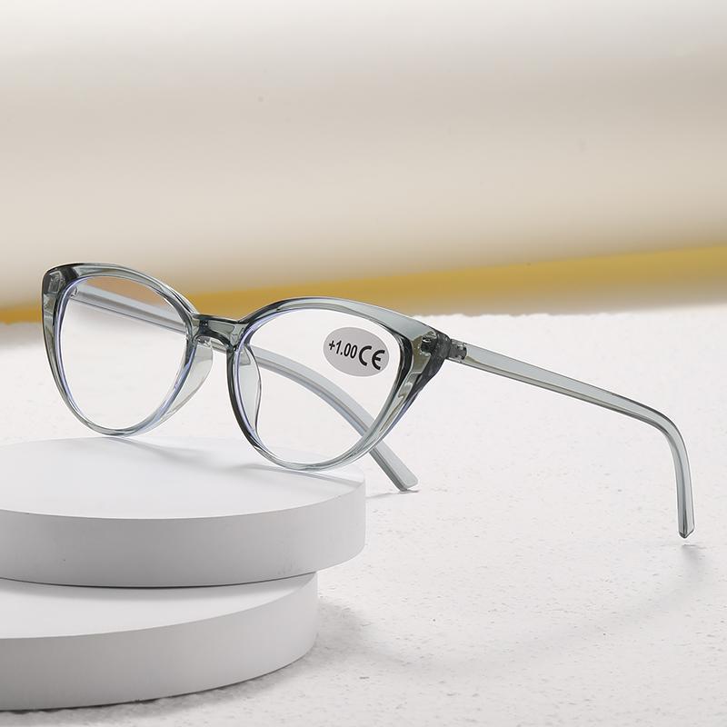 Anti Blue Light Cat Eye Women Reading Glasses Plastic Presbyopia Hyperopia Men Reading Eyewear Eyeglasses +1.0 +1.5 +2.0 +2.5