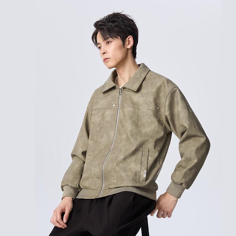 Mark Fairwhale Herren PU Lederjacke im amerikanischen Stil